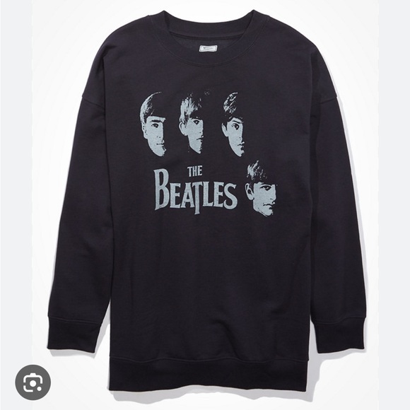 Oversized Beatles Graphic Hoodie - Picture 1 of 7
